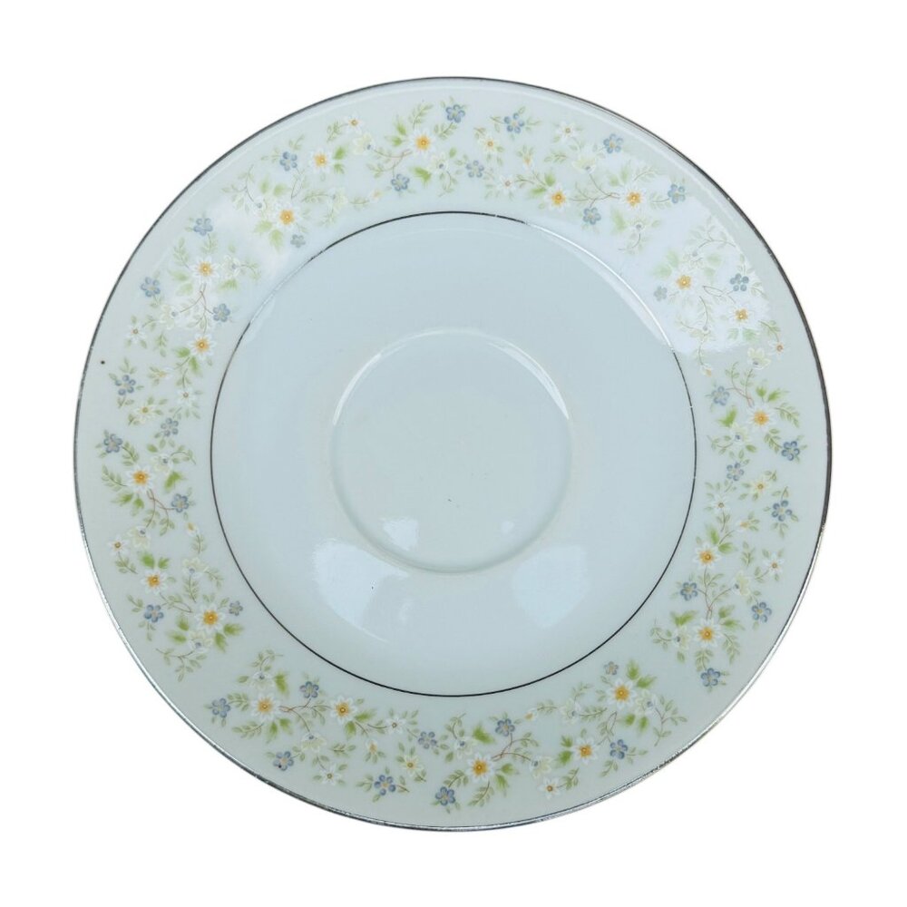 Wilshire House Fine China Saucer Country Garden Pattern 6" White & Floral Japan